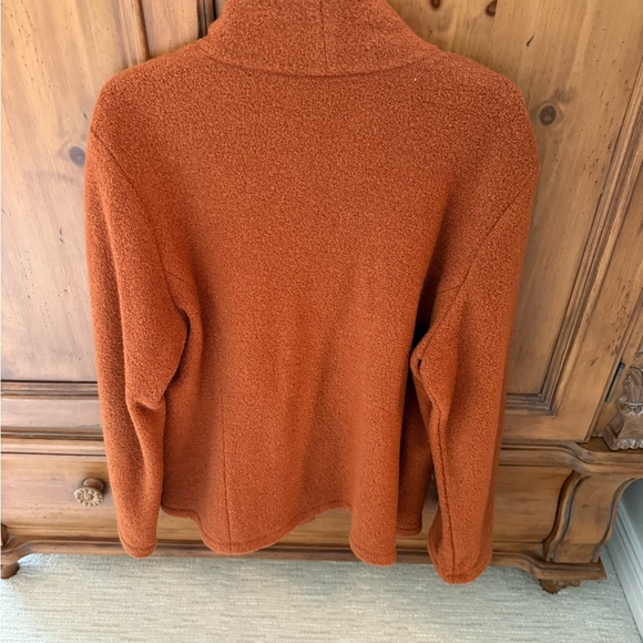 Eileen Fisher Women's Rust Teddy Jacket with Side Pockets - Picture 2 of 2